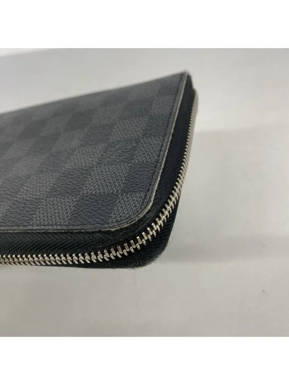Louis Vuitton Wallet Damier Graphite Zippy Organizer Black Gray